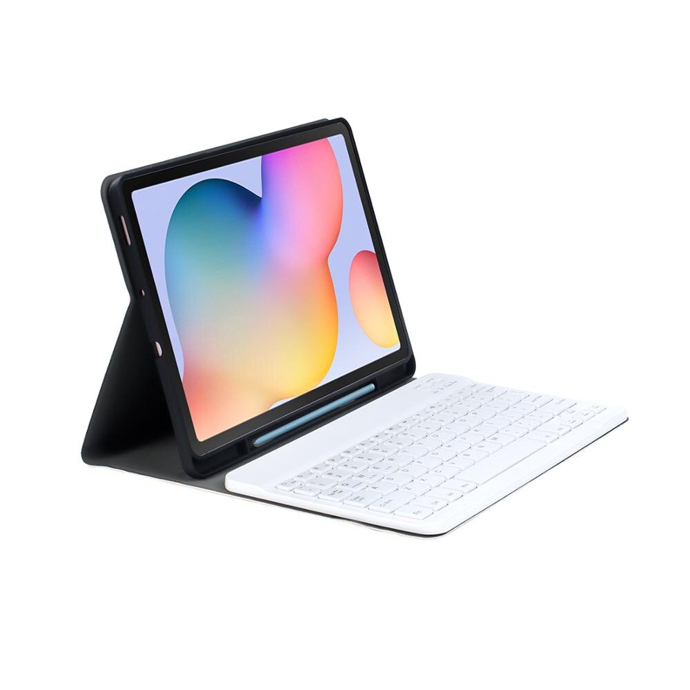 Drahtlose Tastatur Für Samsung Tab S6 lite 10,4 P610 P615 Ultra-dünne abnehmbare Bluetooth tastatur leder fallen mit stift Slot