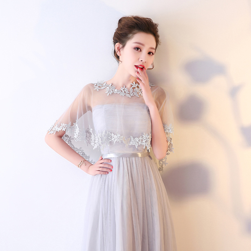 Boléro de mariage blanc, estival, Appliques de dentelle, écharpe châle pour femme, veste de mariage, jaqueta feminina