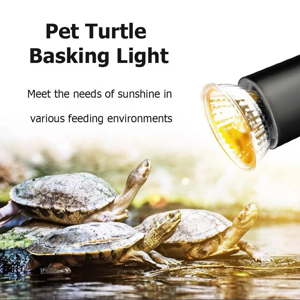 25/50/75W UVA+UVB Reptile Lamp Bulb Turtle Basking UV Light Bulbs Heating Lamp Full Spectrum Sunlamp for Amphibians Lizards