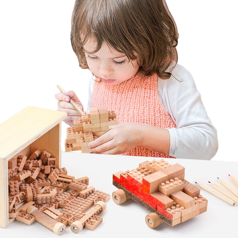 Creativo di Legno edificio bloccare Cervello Gioco Giocattoli per I Bambini Scherza il Regalo di Intrattenimento Interazione Intelligenza Giocattoli Educativi