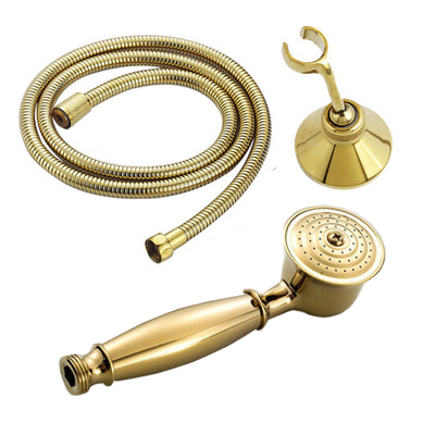 Messing & Porselein Badkamer Douchekop Regendouche Kraan Beugel Doucheslang: Army Green
