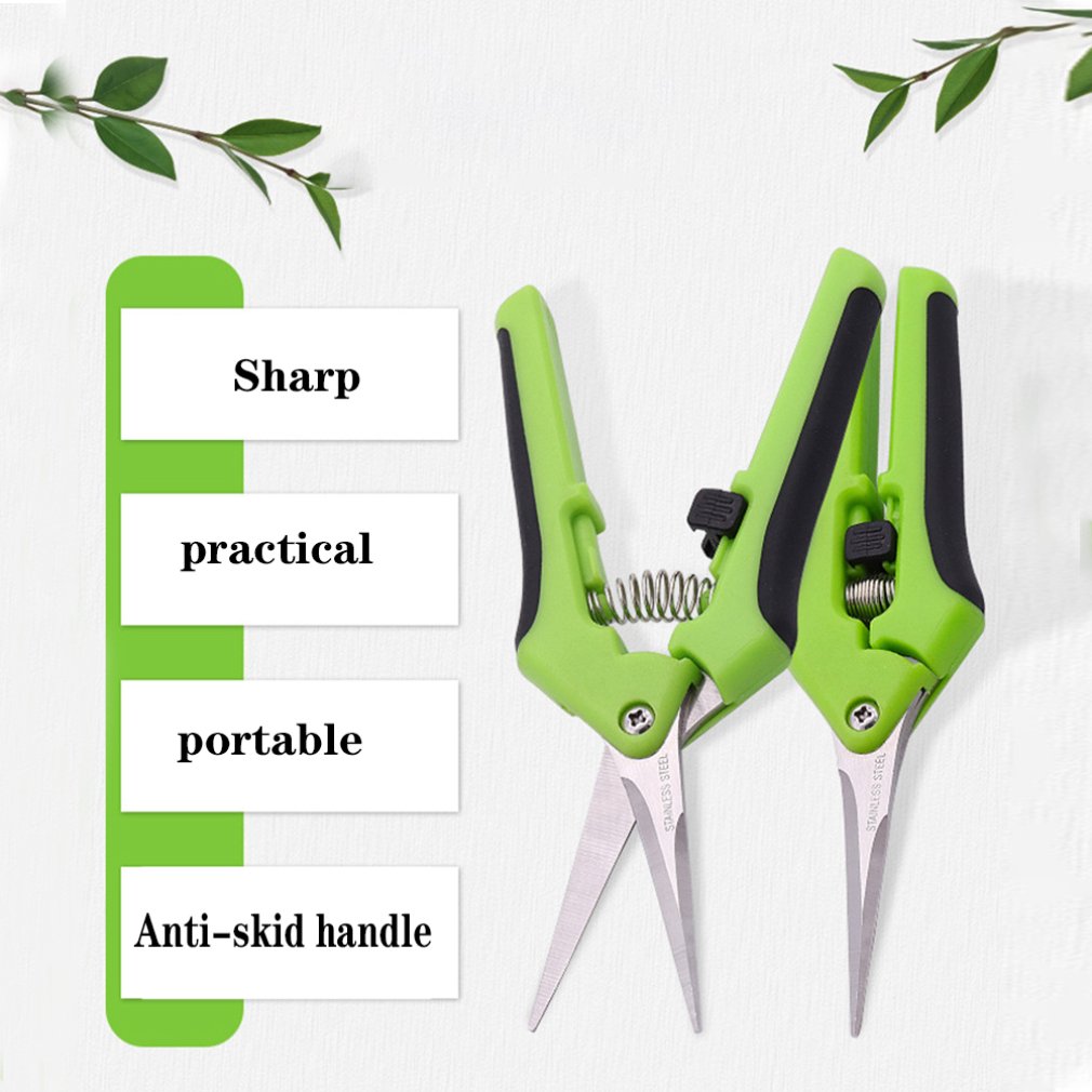 Léger Jardin Cisailles Ciseaux de Jardin Ciseaux de Taille De Cueillette De Fruits Durable En Acier Inoxydable