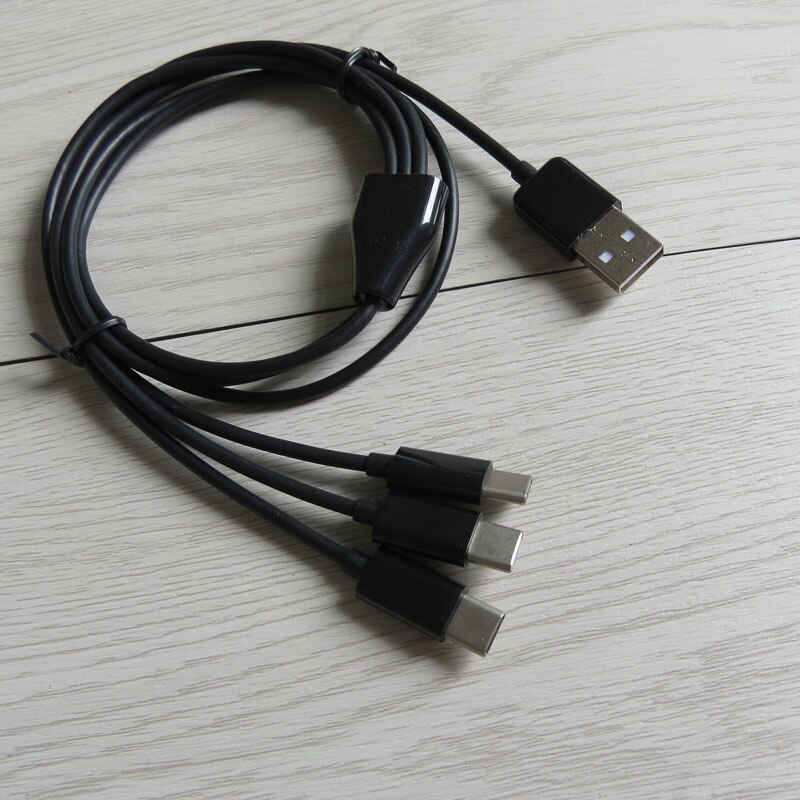 1m 3ft 3 in 1 USB Type C cable Power 3 TYPE C Devices At Once
