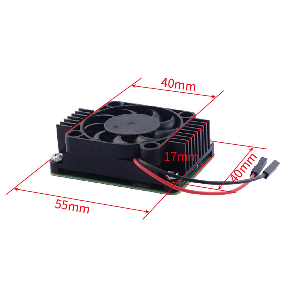 Raspberry Pi Aluminum Alloy CNC Extreme Heat Sink Kit Adjustable Speed Cooling Fan For Raspberry Pi CM4 Module