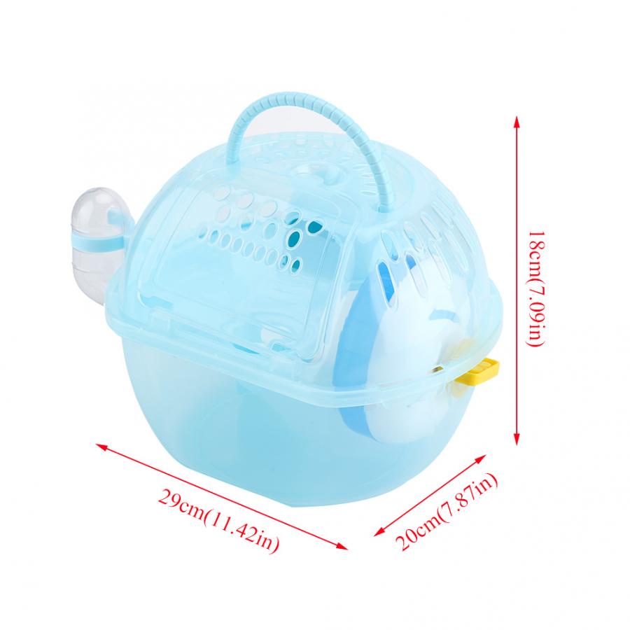 Hamster House Cage Portable Hamster Cage Transparent Plastic Mouse House -equipped Accessories Hamster Style