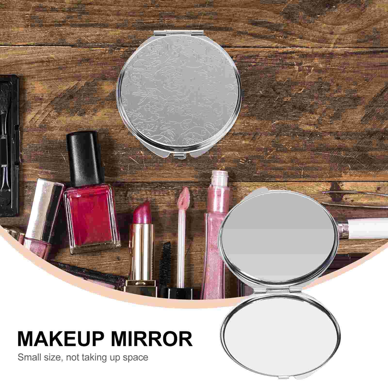 1Pc Mirror Small Pocket Mirror Travel Vanity Mirror Makeup Mirror for Lady