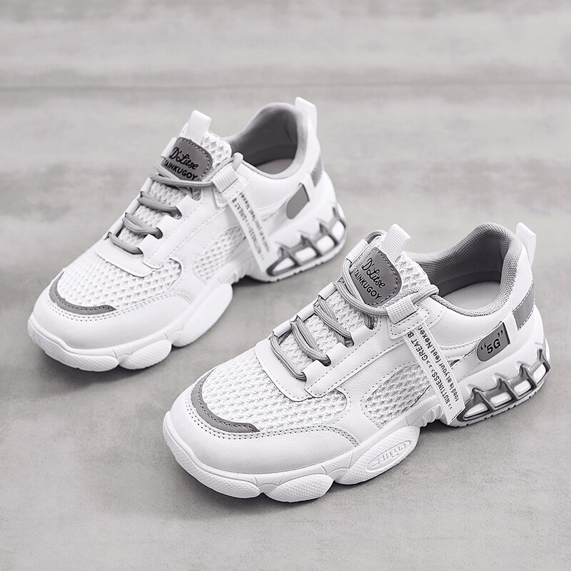 Nowe damskie buty do tenisa 2020 koszyk kobieta siłownia buty sportowe stabilność oddychająca siatka gruba podeszwa trenerzy kobiety buty tenisowe tanie