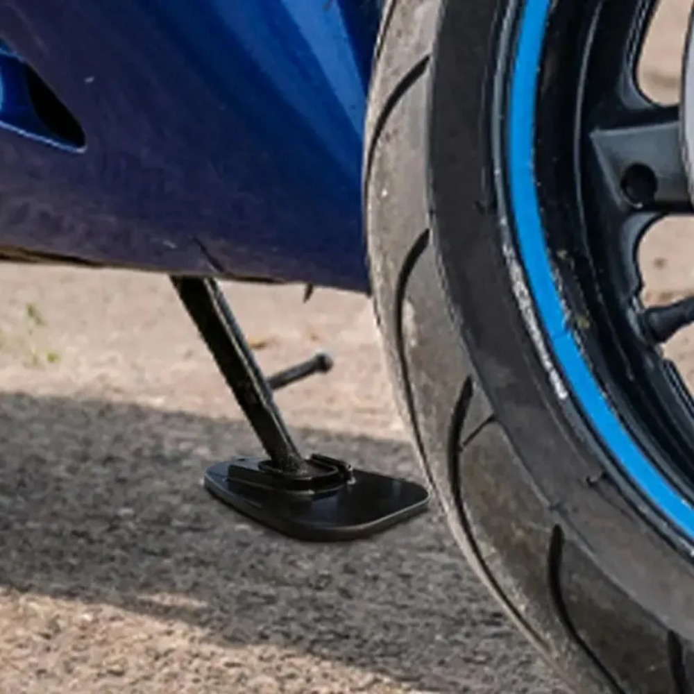 1 szt. motocyklowa mata strąk stopę odpowiednia robić parkowania na zewnątrz, uchwyt na matę strąk stopę, płyta podpierająca, mata, akcesoria motocyklowe