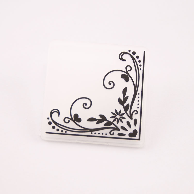 Carpeta de corte de esquina de flores y relieve, plantilla de plástico para manualidades, fabricación de tarjetas, tarjetas de papel, álbum, decoración de boda, 5x5 Cm