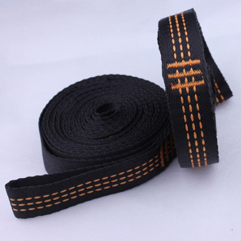 2 stuks supersterke hangmatriemen, geleverd met 2 karabijnhaken, draagbaar ophangtouw voor in de boom