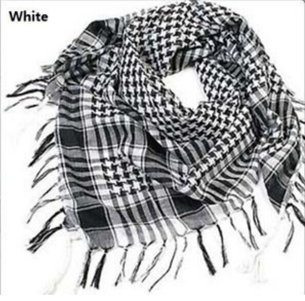 ! unisex kvinder mænd ternet arabisk gitter hals keffiyeh palæstinens tørklæde wrap polyester tørklæde sjal til mænd