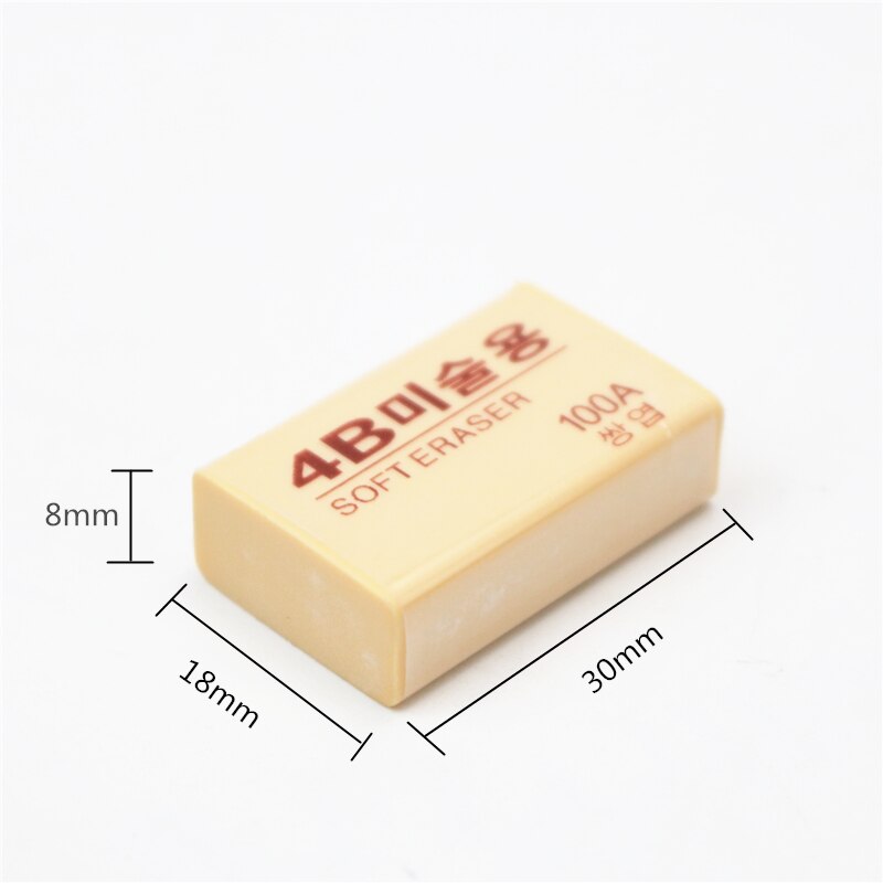 5PCS/Lot 100A Soft pencil eraser School student writing and painting rubber erasers