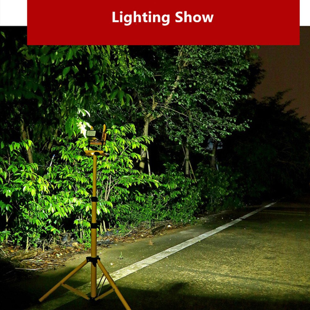 geschmeichelt 50W LED Notfall Licht Lampe LED Scheinwerfer Wiederaufladbare LED Warnung Licht Wasserdichte Flutlicht mit Halfter Kompakte