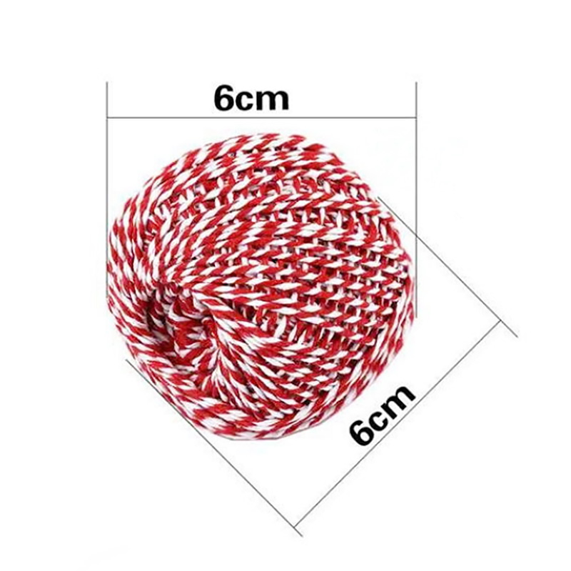 DIY Handmade Cotton Thread 1 Roll 75 Meters Rope Red White Card Hanging Rope Packing Twine String Cord