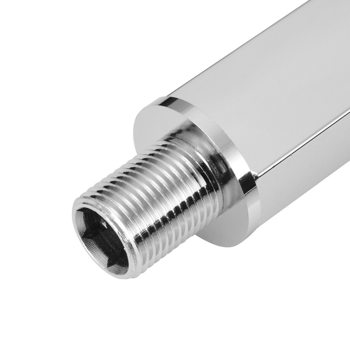 16 inch Square Chrome Wall Mounted Shower Extension Arm For Bathroom Ceiling Rain Shower Head