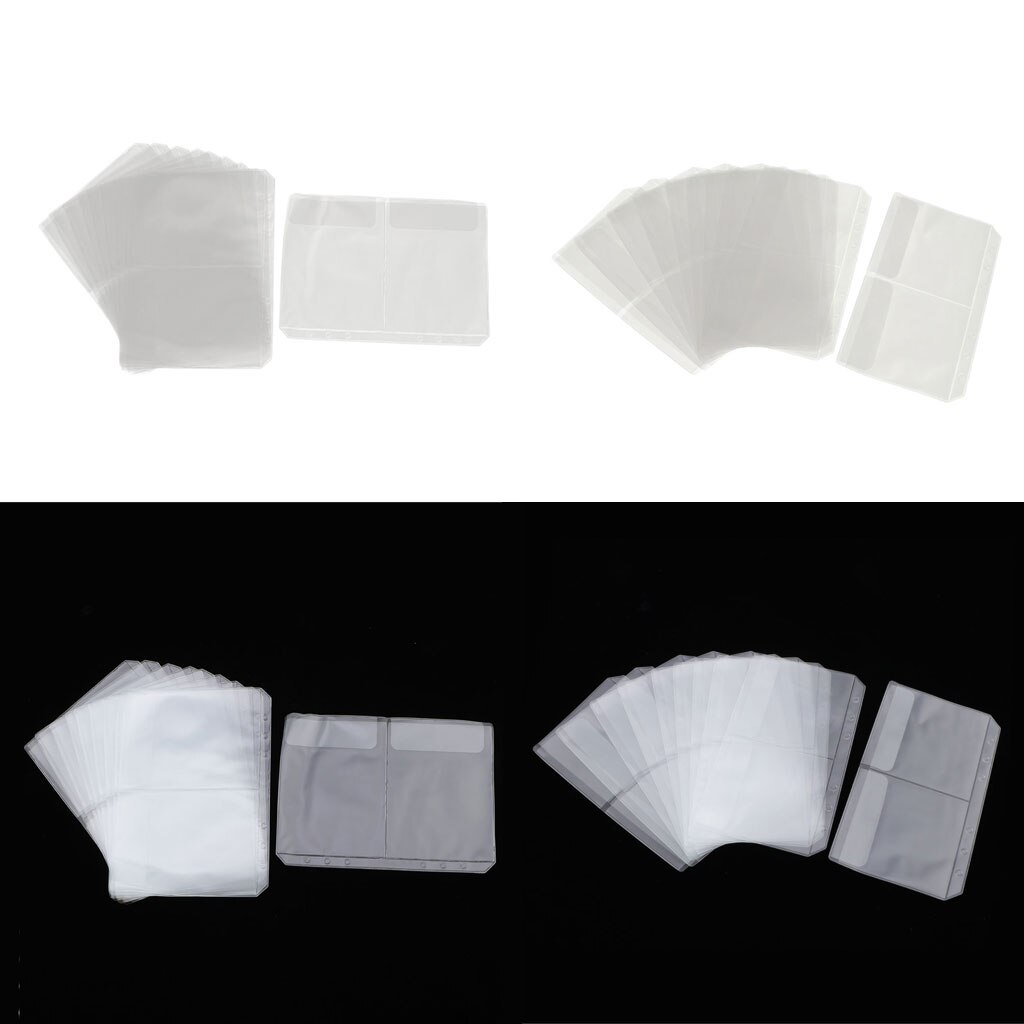 10X A5 A6 Pocket Album Pagina Fit 6 Ringband Voor Kaarten, Gaming, Foto, Document