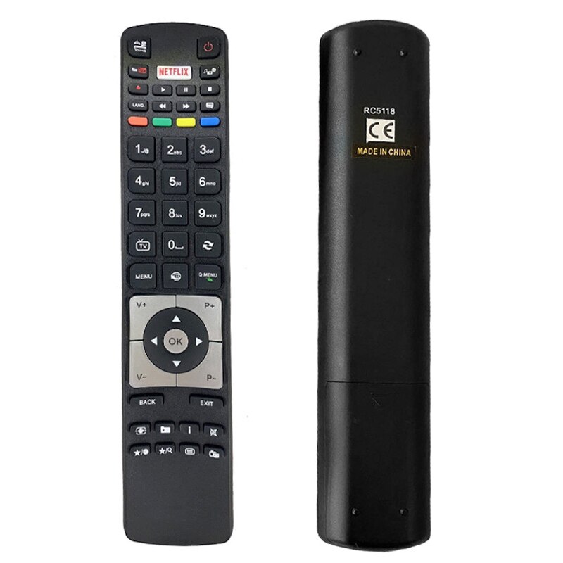 Remote Control RC5118 for Hitachi HD Smart TV RC5118F