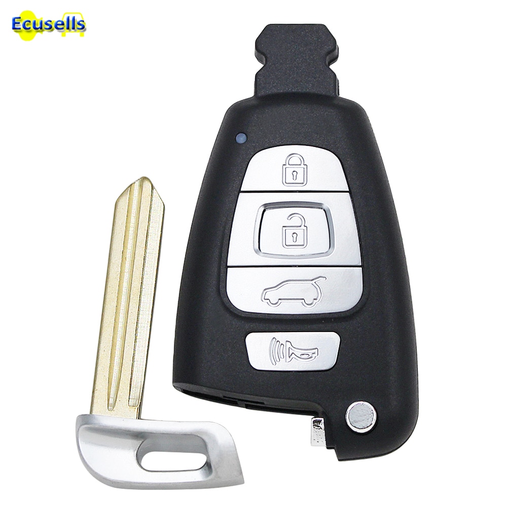 4 Knoppen Smart Keyless Entry Remote Key Shell Case Fob Voor Hyundai Veracruz 2007