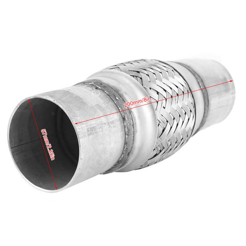 Uitlaat Flex Pijp Rvs Gegolfde Flexibele Gezamenlijke Buis Universele Onderdelen 1.75x8in 2.5x6in 1.75x10in: 2.25x8in