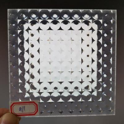 4Pieces 300x300mm Prismatic Polycarbonate Light Diffuser Sheet,Beatiful Pattern Plate For Lighting,Lamp,Lanttern Diffuser Cover: 1.8mm 911 Lines