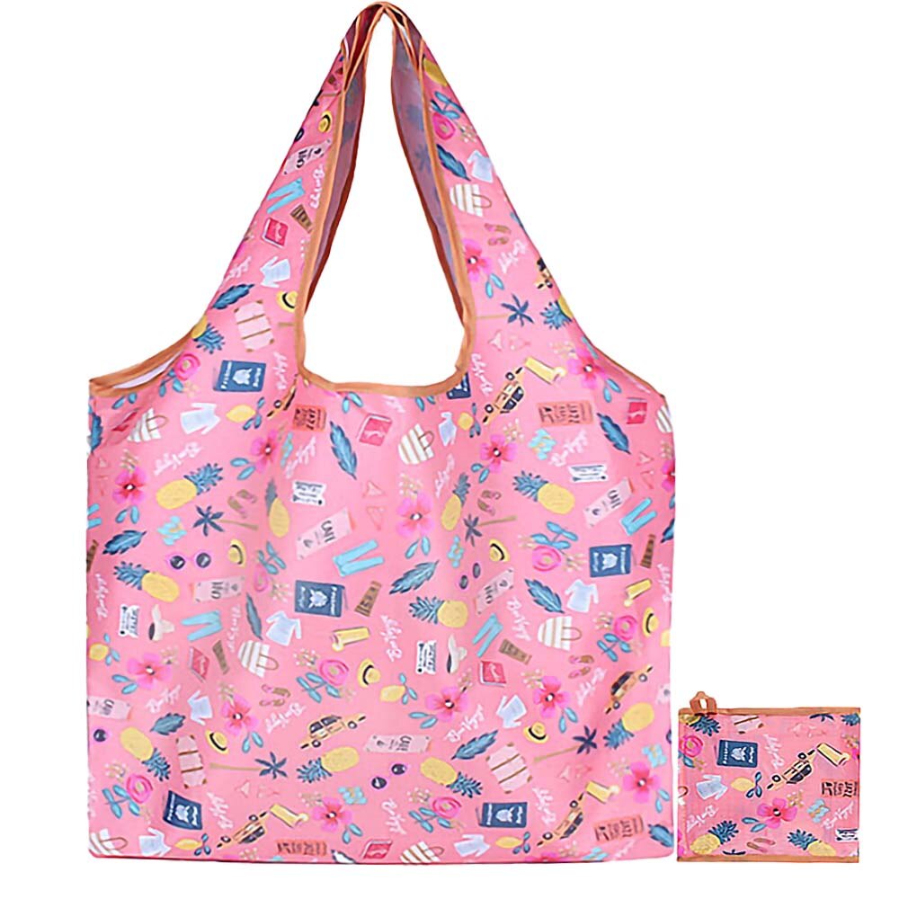 Sacs de courses réutilisables, sacs pliables en polyester, sacs de courses écologiques, sacs d'épicerie de grande capacité, sacs de courses pliables, fourre-tout: Couleur 8