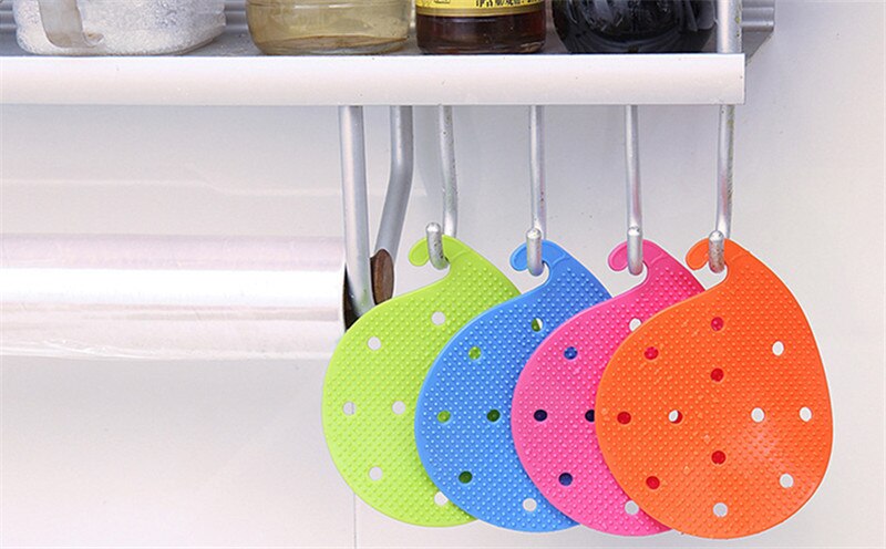 Escova de limpeza de frutas e vegetais, escova criativa de pvc para cozinha, acessórios para cozinha, 1 peça