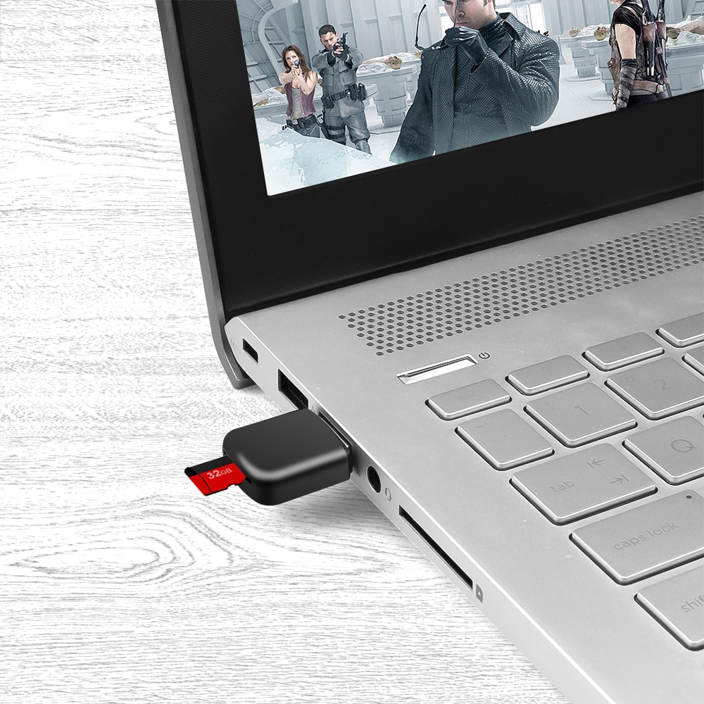 Colorful USB 2.0 Card Reader Micro SD Flash TF Memory Card Reader High Speed Microsd Transflash To Adapter