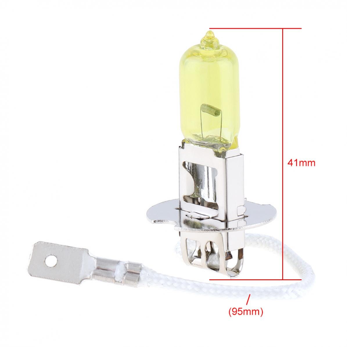 12V H3 2500K 100W Gelb Licht Super Helle Auto Xenon Halogen Lampe Auto Vorderseite Scheinwerfer Nebel Birne Auto Styling Kopf Licht Lampe