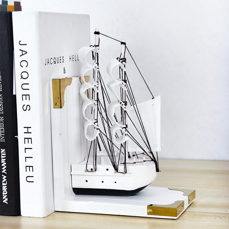 Estantería de estilo nórdico de Color sólido, libros creativos hechos a mano, modelo de navegación de escritorio de oficina para decorar la estantería