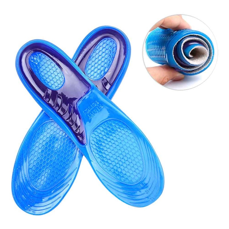 neue Outdoor Sport Pads Männer Frauen Orthesen Arch Support Massieren Einlegesohle PU Anti-Slip Gel Weiche Sport Schuh einlegesohle Pad