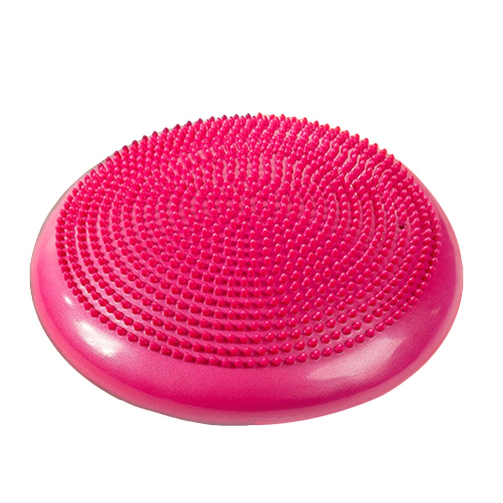 Inflated Stability Wobble Cushion Extra Thick Core Balance-Disc Wiggle Seat for Improving Core Strength Relieving Back Pain (Pin: Pink