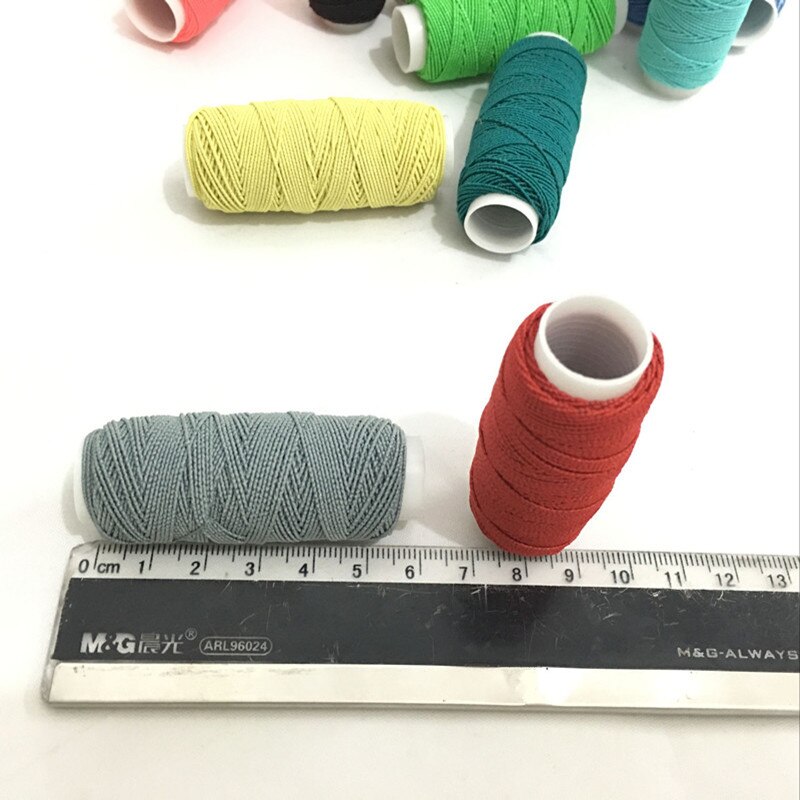 12 x kleurrijke Ronde Naaien Shirring Elastische Craft 20 Meter Spoelen AA7640