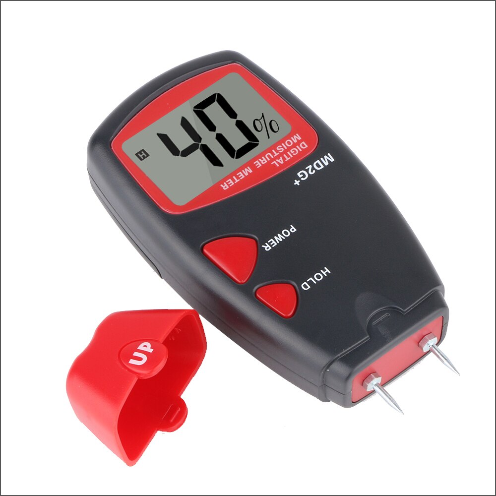 RZ Misuratore di Umidità del Legno Digitale Misuratore di Umidità del Hanheld Portatile di Umidità Igrometro Legname 2 Spilli Sensore di Strumenti di Campo di misura 5% ~ 40% MD2G