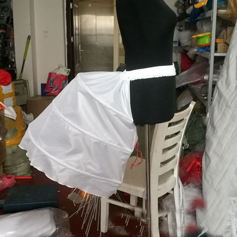 Sottogonna tutto'anca barocca nera bianca tutto'ingrosso sottoveste donna indietro crinolina 3 cerchi gonna ragazze sottoveste per abito da sposa