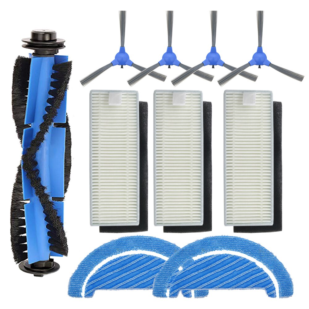 Cecotec-escova lateral de reposição para robô aspirador de pó, escova principal com filtro hepa e escova de reposição para cecotec conga 1790 ultra robótica: SET 1