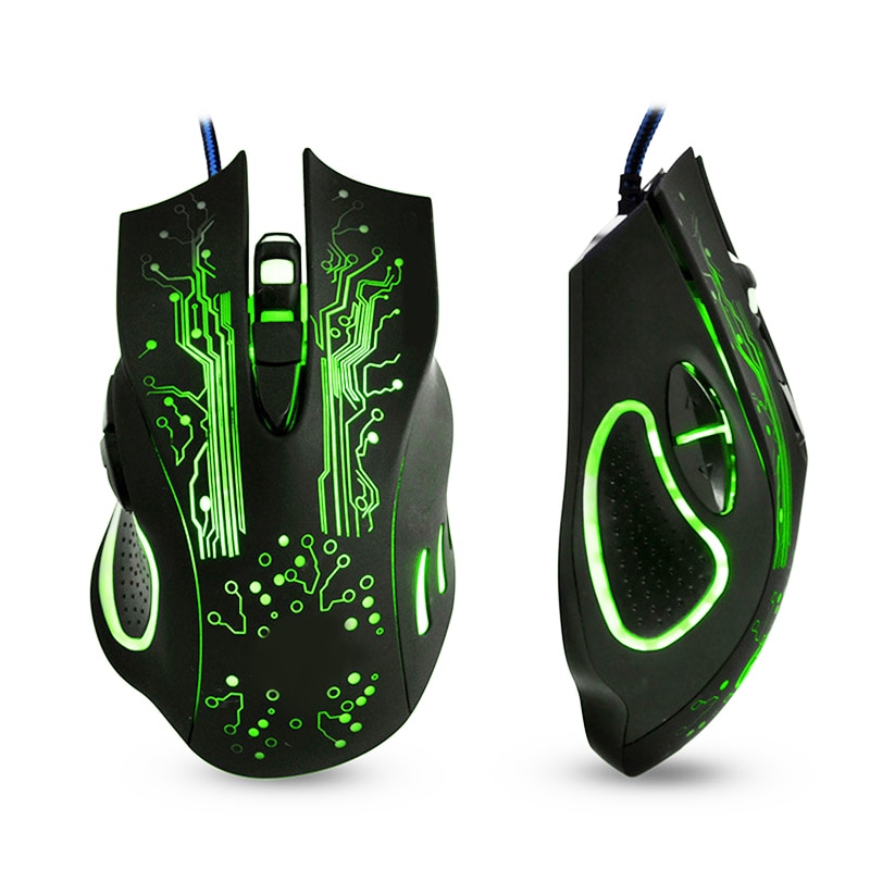 Gaming Mouse Computer Mouse Gamer 5000DPi Optical USB Ergonomic Mouse Silent Wired With Backlight Mause Game Mice For PC Laptop