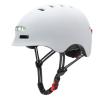 Unisex Outdoor Cycling Intelligent Helmet Breathable Mountain Bike Electric Scooter Riding Safety Helmet With Light: white / S
