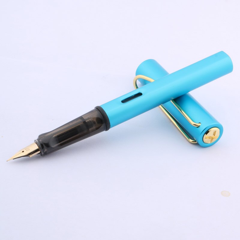 multiple 01 colour Fountain Pen ink pens Frosted holder metal EF 0.38mm Stationery Office school supplies: A4
