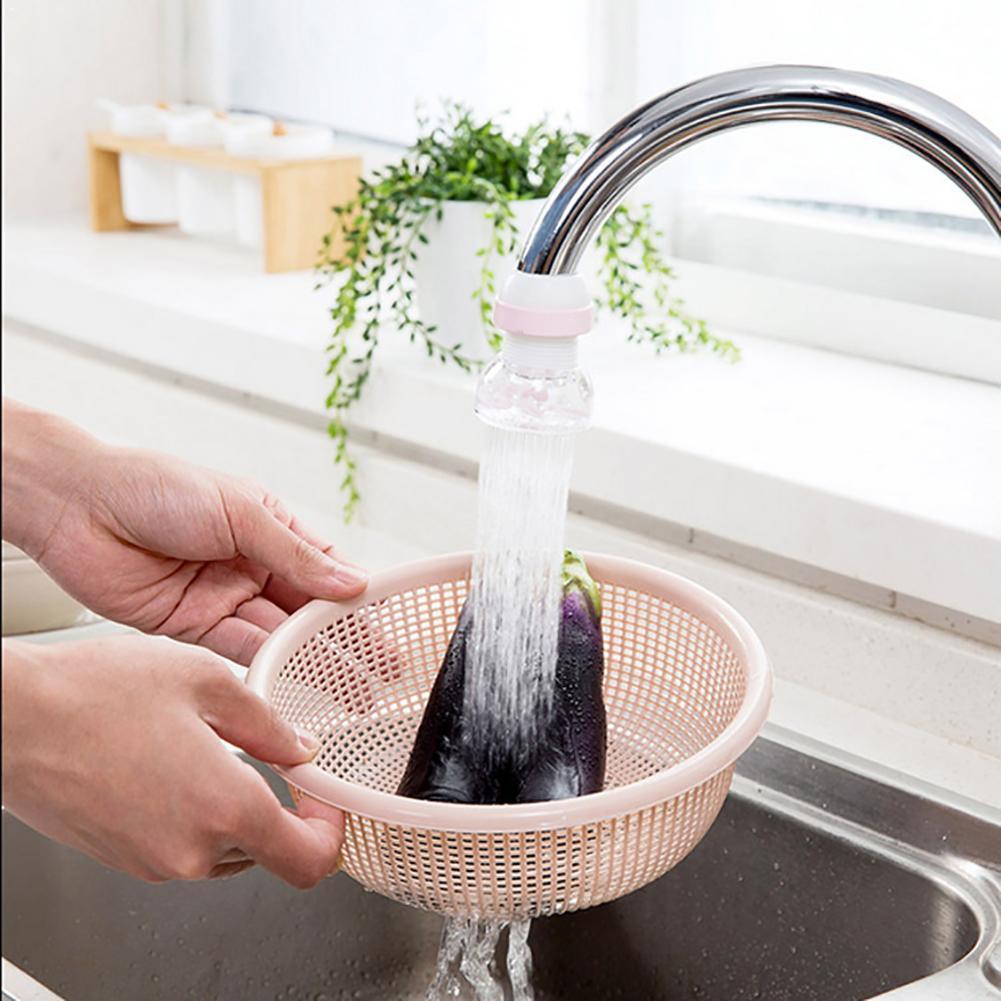 Caños para grifo de cocina rociadores de PVC de rotación de 360, ahorro de ducha, boquilla purificadora de agua para cocina, accesorios de agua para grifo F0P8