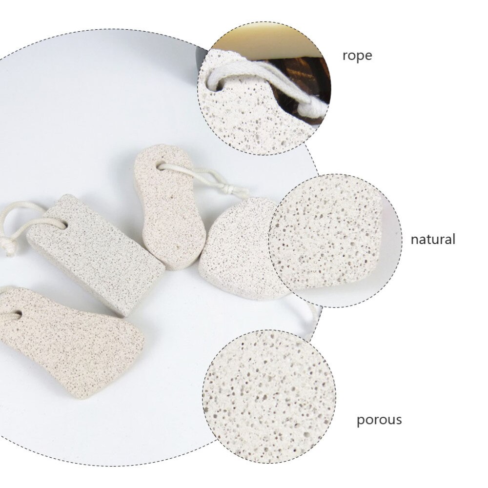 12Pcs Feet Scraping Stone Pedicure Tools Natural Pumice Stone Double-sided Pumice Stone for Travel