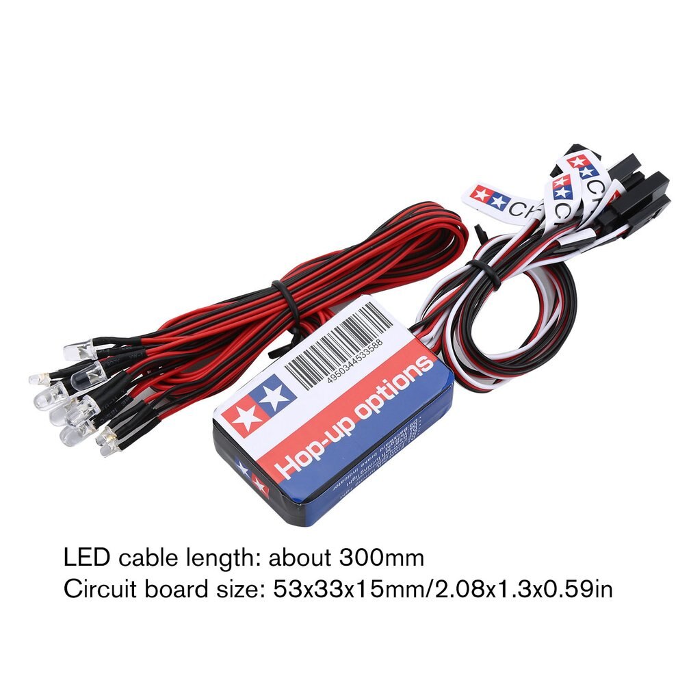 Kit d&#39;éclairage à 12 LED pour voiture 1/10 RC, Simulation de freinage et de direction, pour Yokomo et Tamiya, exquis