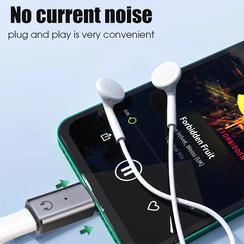 Adaptador de Audio USB C a iOS, convertidor de auriculares USB tipo C macho a Lightning hembra para iPhone 16 15 iPad Pro Air 6/5/4 MacBook