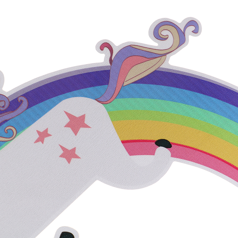 Eenhoorn Regenboog Muurstickers Voor kinderkamer Meisjes Slaapkamer Venster Nursery Decor Aankomst