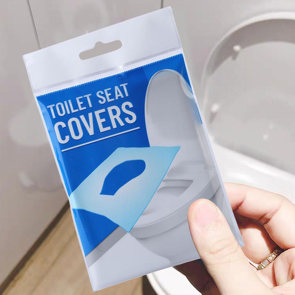100 Sheets Disposable Toilet Seat Covers Pad Paper Soluble Water Portable Safe And Hygienic Toilet Seat Paper
