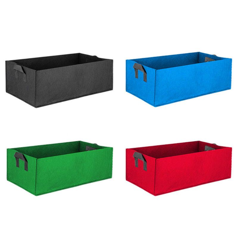 Lot De 4 Sacs De Culture En Tissu Non Tissé 60x30x20 Cm - Pots Respirants Avec Poignées Pour Légumes, Fleurs, Jardinage Balcon