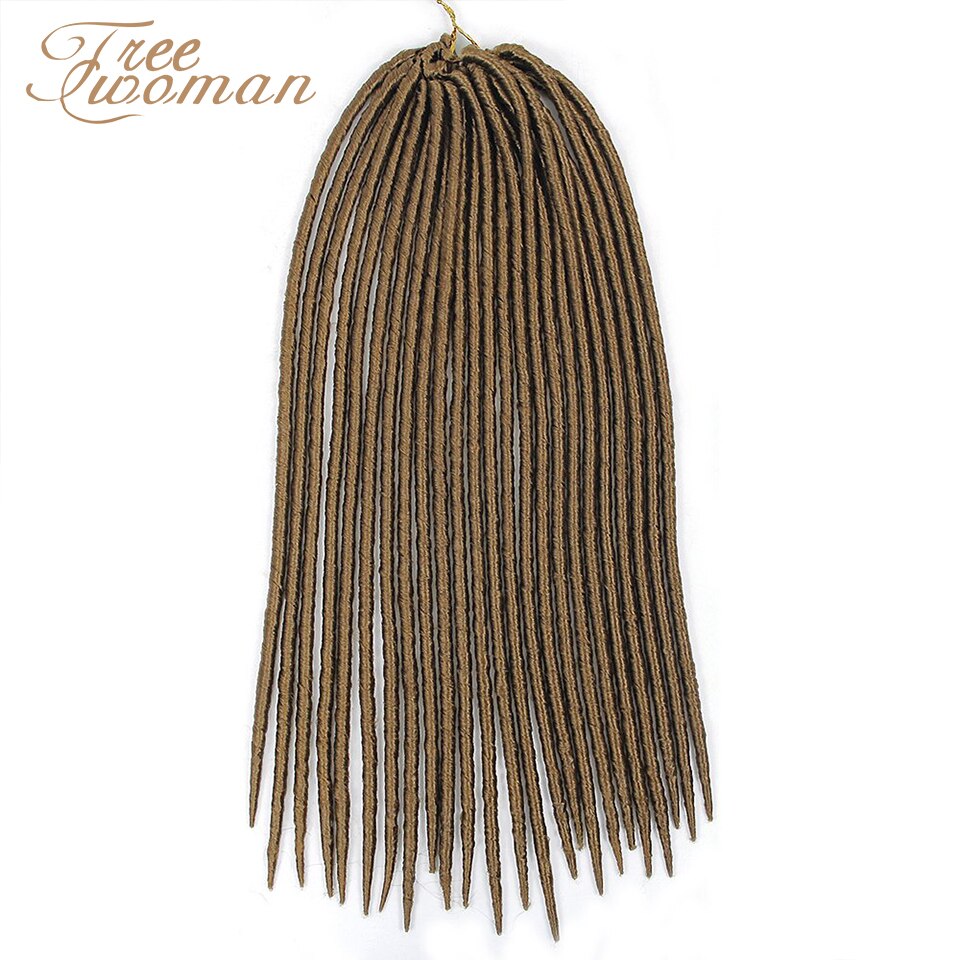 Freewoman Zachte Dreadlocks Gehaakte Vlechten Godin Faux Locs Haak Hair Synthetische Faux Locs Vlechten Hair Extensions Voor Meisjes
