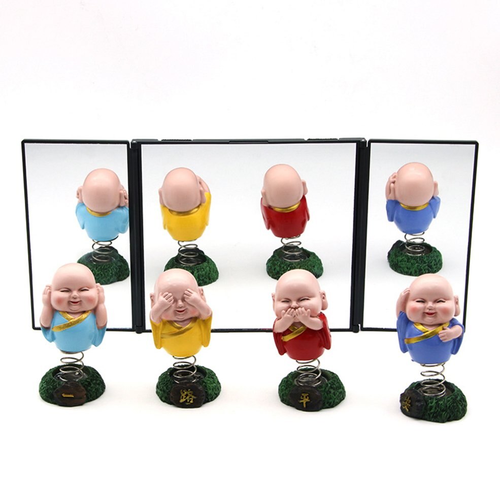 Miroir de courtoisie pour voiture, miroir cosmétique pliable en 3 parties, pare-soleil automatique, miroir de pare-soleil réglable, miroir de maquillage automatique