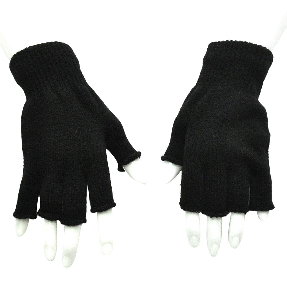 Casual Unisex Handschoenen Mitten Vingerloze Gebreide Gehaakte Halve Vingers Volwassen Warme Winter Motorhandschoenen