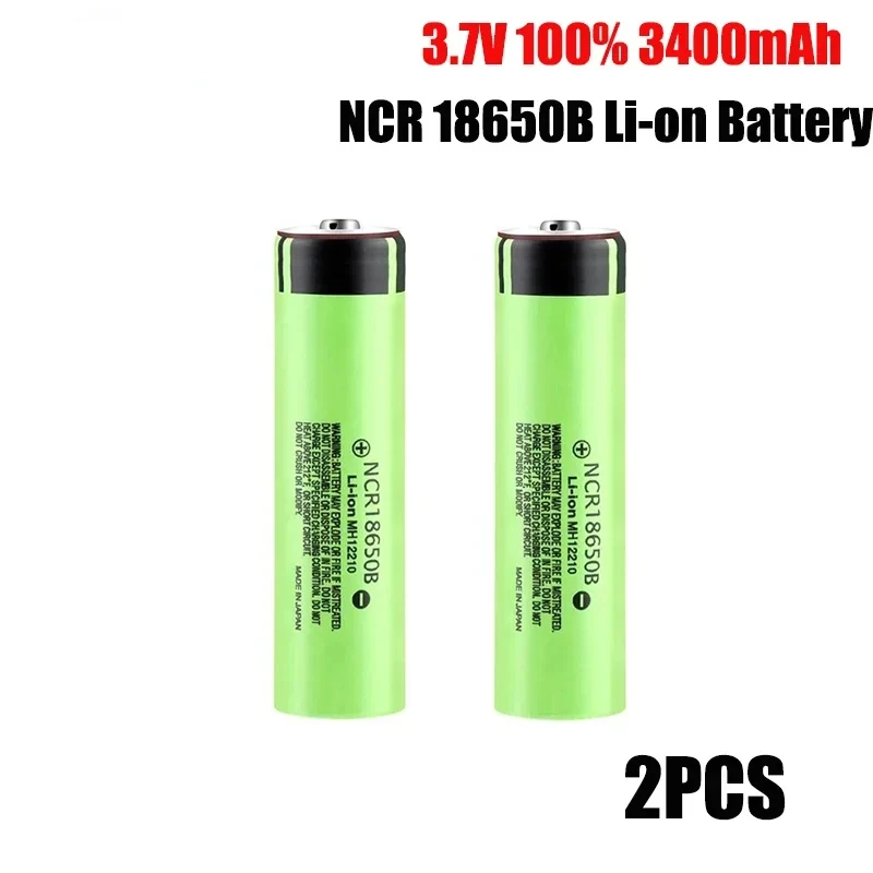 2024New Original NCR18650B 3,7 V 3400 mah 18650 Lithium-Akku Für Taschenlampe Spielzeug Auto Kamera batterien Ladung Batte: Lila