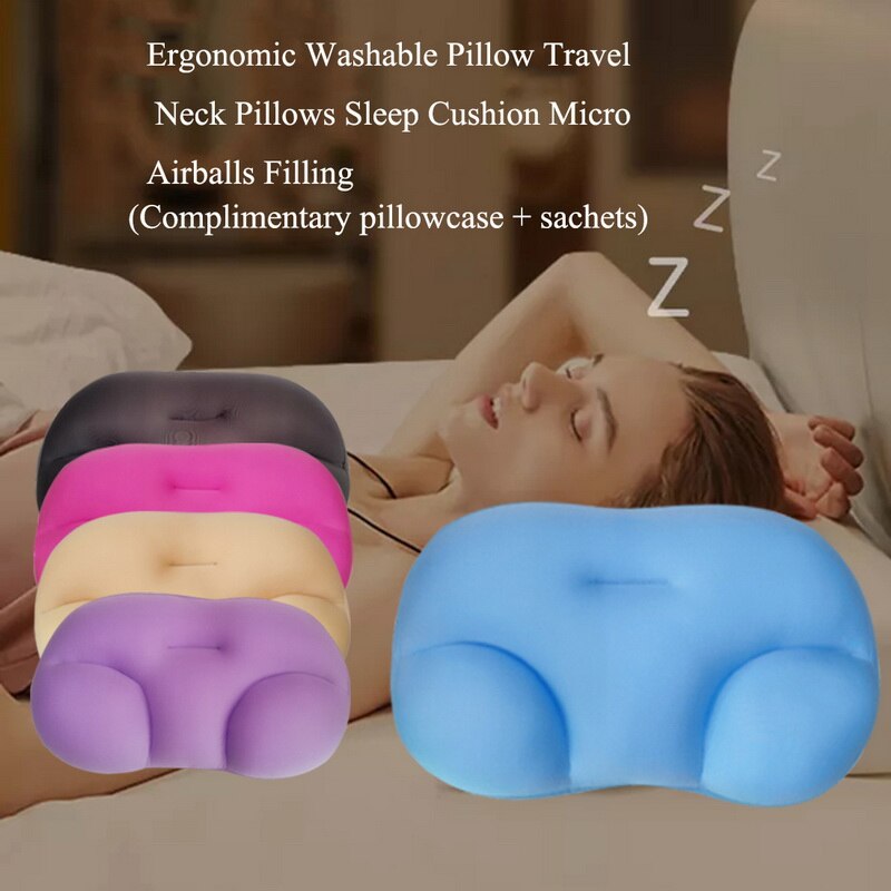 All-round Sleep Pillow Cloud Pillow Neck Support Pillow Butterfly Shaped Ergonomic Pillow Soft Orthopedic Neck Pillow